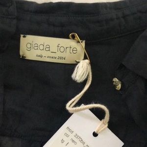 New w/ Defects Giada Forte Sheer Button Down